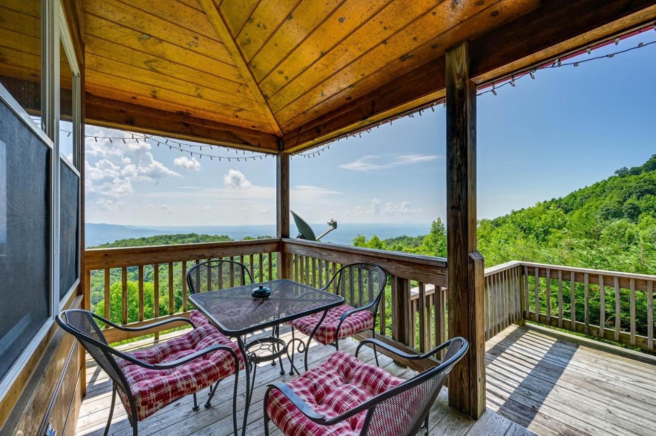 Warm And Cozy Cabin With Deck On Top Of The Blue Ridge Fancy Gap Exterior photo