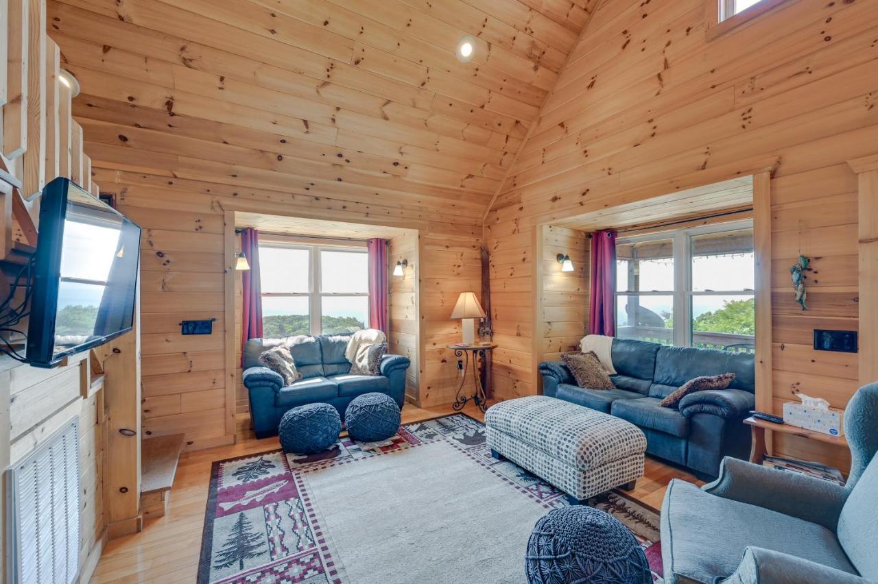 Warm And Cozy Cabin With Deck On Top Of The Blue Ridge Fancy Gap Exterior photo