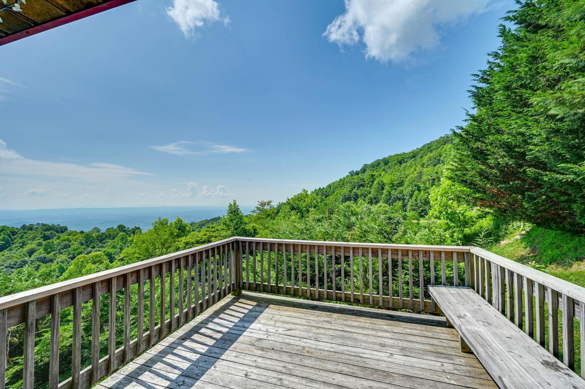 Warm And Cozy Cabin With Deck On Top Of The Blue Ridge Fancy Gap Exterior photo
